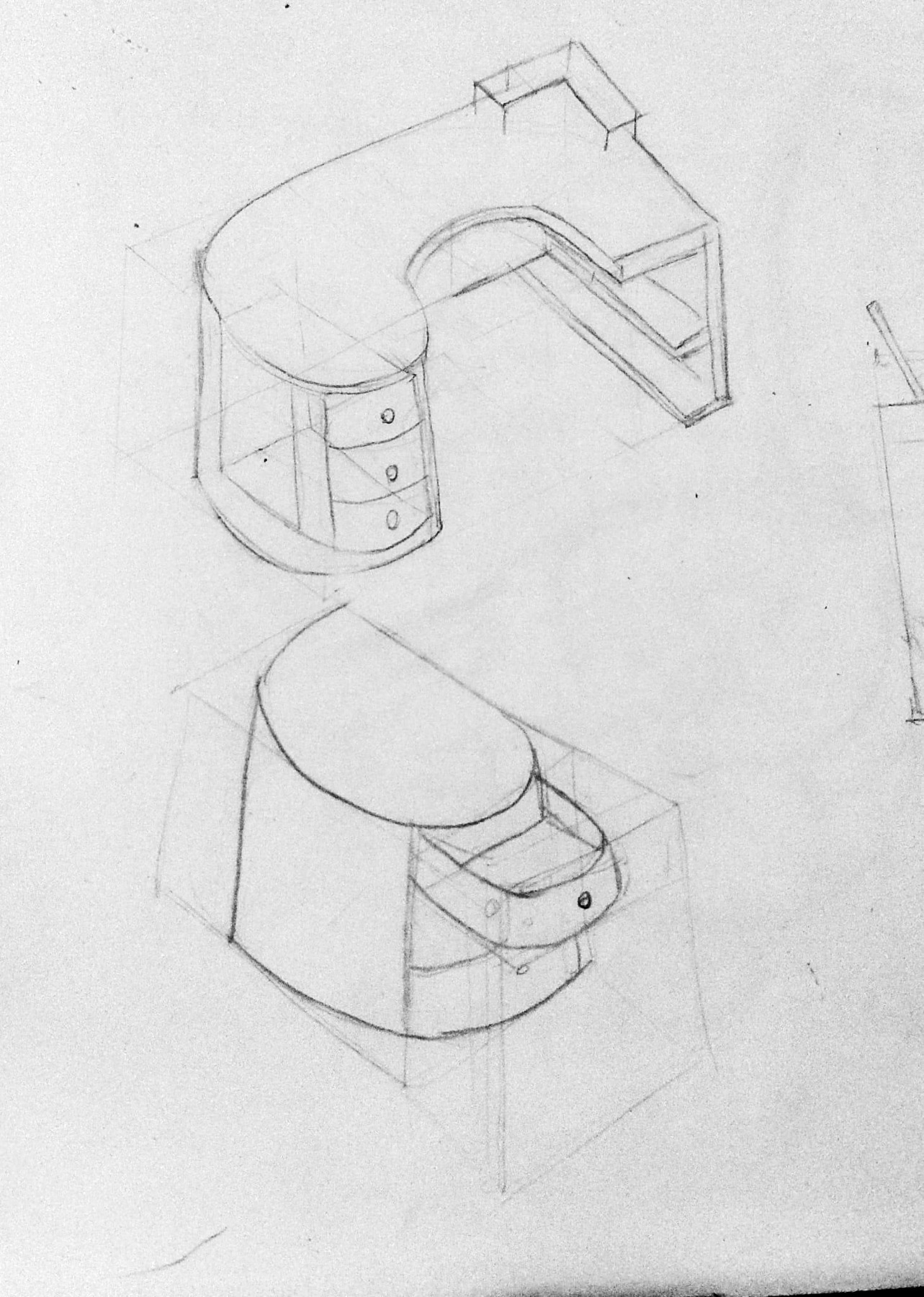 Bocetos de la exploración.